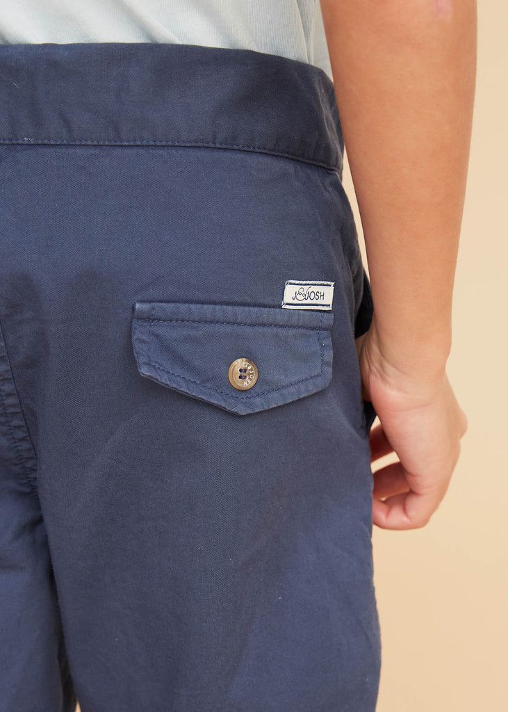 Navy Blue Boys' Chinos Pocket Detail